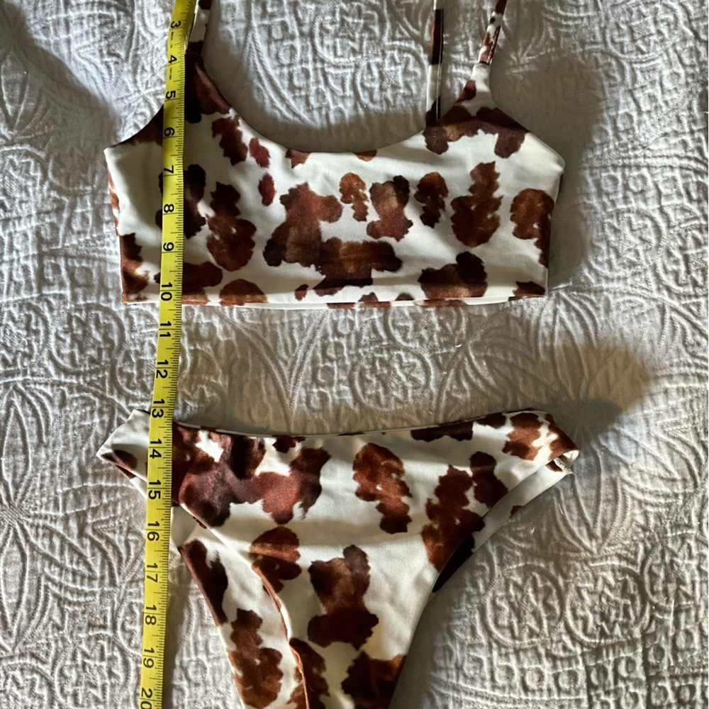 Cute Cow Print Nasty Gal Swim Suit size small